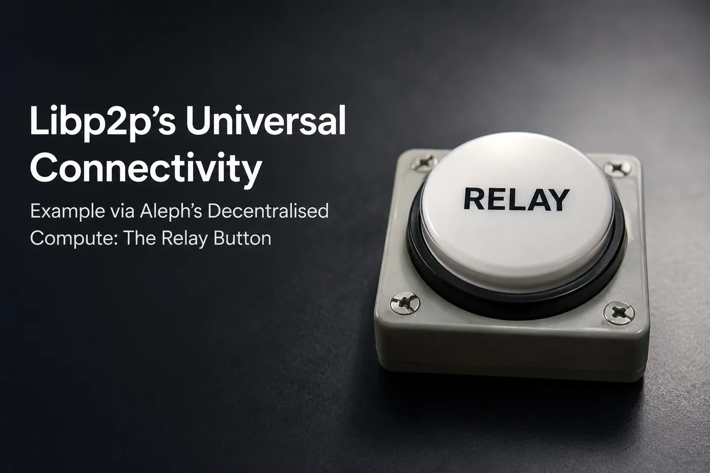 libp2p's Universal Connectivity — example via Aleph's decentralised compute: the Relay Button